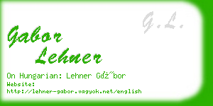 gabor lehner business card